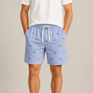 Bottoms Out Vintage 1988 Key West Seersucker Alligator Shorts Men's Large